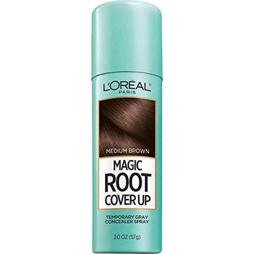 L'Oreal Paris Magic Root Cover Up Gray Concealer Spray, Medium Brown, 2 oz.-CaribOnline