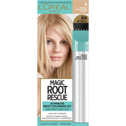L'Oreal Paris Magic Root Rescue 10 Minute Root Hair Coloring Kit, 9 Light Blonde, 1 kit-CaribOnline
