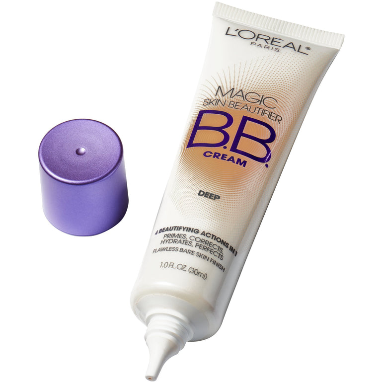 L'Oreal Paris Magic Skin Beautifier BB Cream for Face with Vitamin C & E, Deep, 1 fl. oz.-CaribOnline