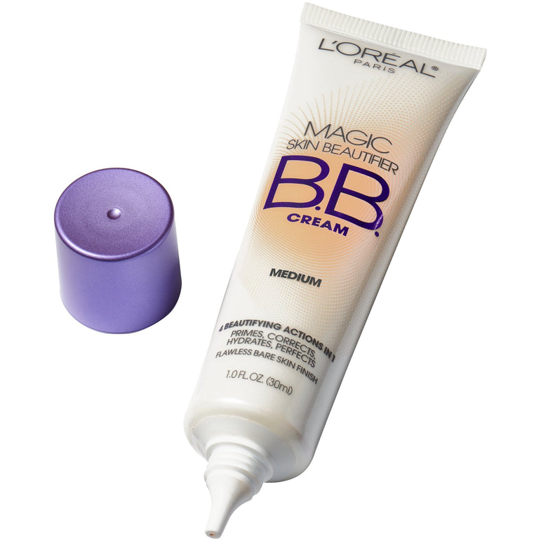L'Oreal Paris Magic Skin Beautifier BB Cream for Face with Vitamin C & E, Medium, 1 fl. oz.-CaribOnline