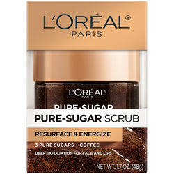 L'Oreal Paris Pure Sugar Scrub Resurface and Energize Coffee Facial Scrub, 1.7 fl. oz.-CaribOnline
