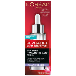 L'Oreal Paris Revitalift Derm Intensives Hyaluronic Acid Face Serum, 1 fl. oz.-CaribOnline