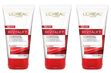 L'Oreal Paris Revitalift Radiant Smoothing Wet Facial Cream Cleanser, 5 fl. oz.-CaribOnline