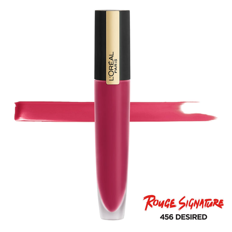 L'Oreal Paris Rouge Signature Lightweight Matte Colored Ink, High Pigment, Desired, 0.23 oz.-CaribOnline