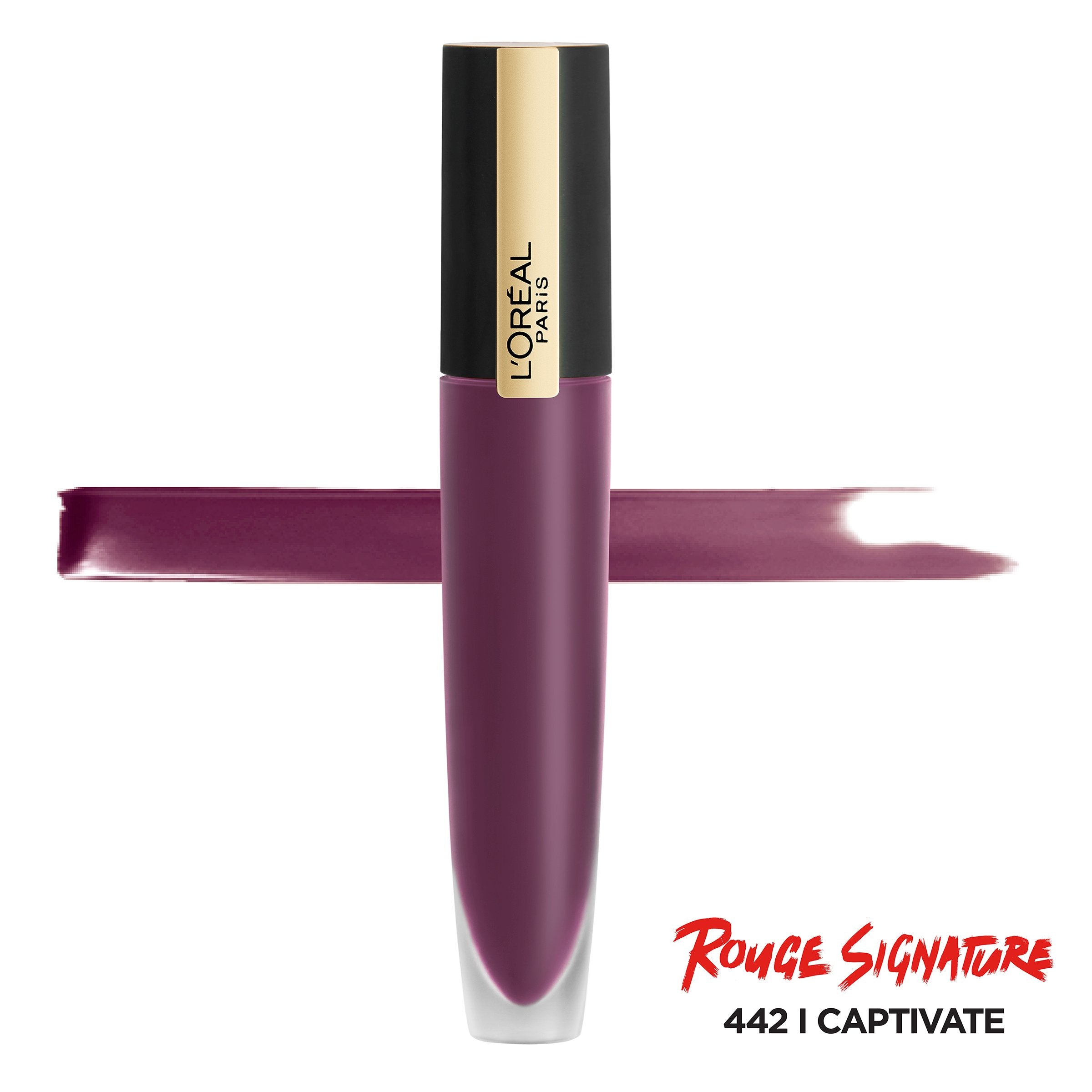 L'Oreal Paris Rouge Signature Lightweight Matte Colored Ink, High Pigment, I Captivate, 0.23 oz.-CaribOnline