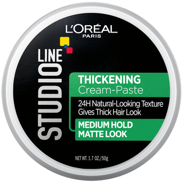 L'Oréal Paris Studio Line Thickening Medium Hold Cream Paste, 1.7 oz.-CaribOnline