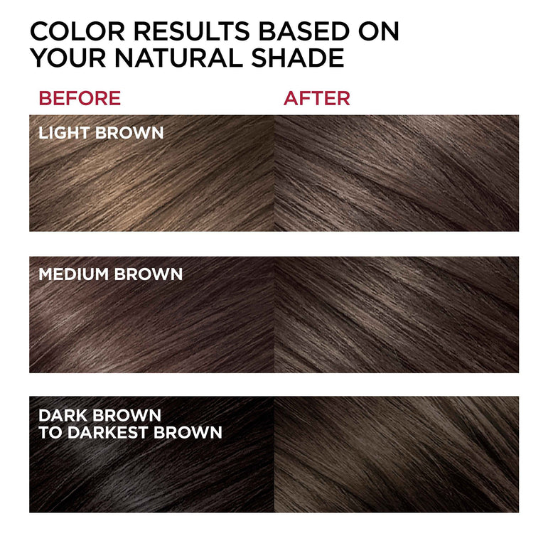 L'Oreal Paris Superior Preference Fade-Defying Shine Permanent Hair Color, 4 Dark Brown, 2 count-CaribOnline
