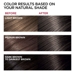 L'Oreal Paris Superior Preference Fade-Defying Shine Permanent Hair Color, 4C Cool Dark Brown, 1 kit-CaribOnline