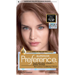 L'Oreal Paris Superior Preference Fade-Defying Shine Permanent Hair Color, 70P Light Lilac Opal Brown, 1 kit-CaribOnline