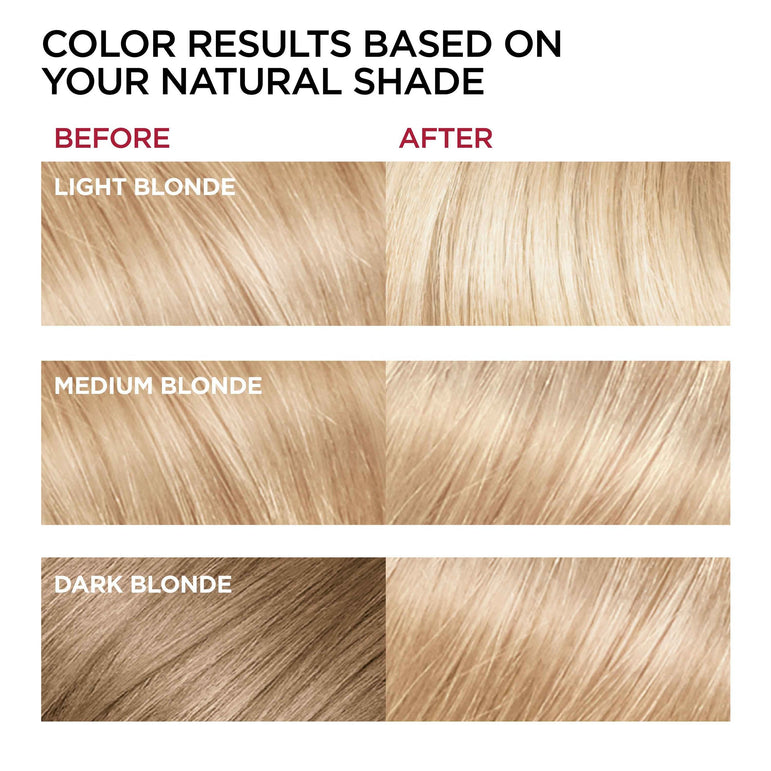 L'Oreal Paris Superior Preference Fade-Defying Shine Permanent Hair Color, 9.5A Lightest Ash Blonde, 2 count-CaribOnline