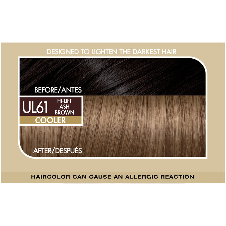 L'Oreal Paris Superior Preference Fade-Defying Shine Permanent Hair Color, UL61 Ultra Light Ash Brown, 1 kit-CaribOnline