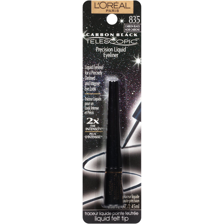 L'Oreal Paris Telescopic Precision Liquid Eyeliner, Carbon Black, 0.08 fl. oz.-CaribOnline