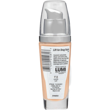 L'Oreal Paris True Match Lumi Healthy Luminous Makeup Medium Coverage, N3 Natural Buff, 1 fl. oz.-CaribOnline