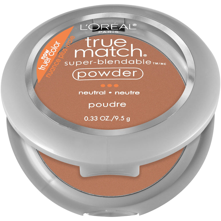 L'Oreal Paris True Match Super-Blendable Oil Free Makeup Powder, Cappuccino, 0.33 oz.-CaribOnline