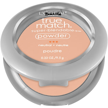 L'Oreal Paris True Match Super-Blendable Oil Free Makeup Powder, Natural Buff, 0.33 oz.-CaribOnline