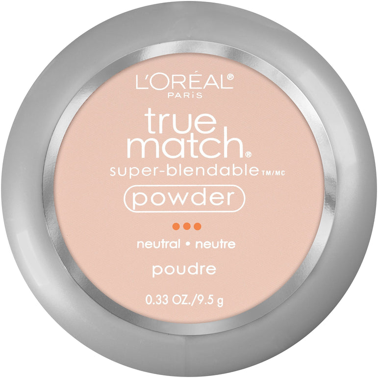 L'Oreal Paris True Match Super-Blendable Oil Free Makeup Powder, Soft Ivory, 0.33 oz.-CaribOnline
