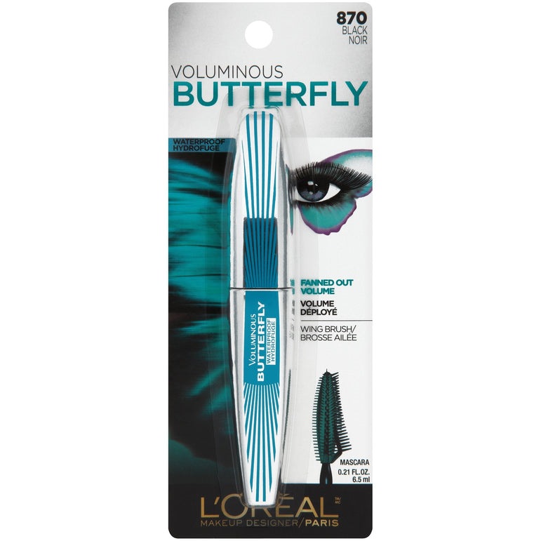 L'Oreal Paris Voluminous Butterfly Waterproof Mascara, Black, 0.21 fl. oz.-CaribOnline