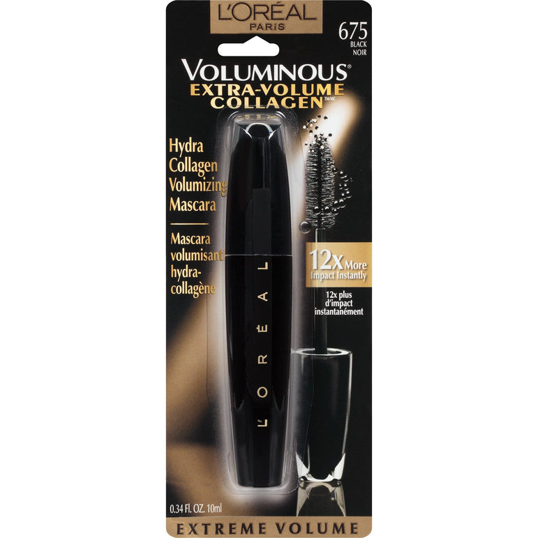 L'Oreal Paris Voluminous Extra Volume Collagen Washable Mascara, Black, 0.34 fl. oz.-CaribOnline