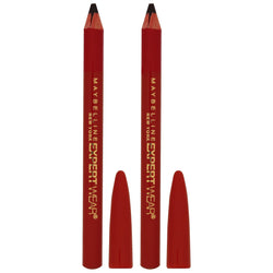 Maybelline Expert Wear Twin Brow & Eye Pencils, Velvet Black, 2 count-CaribOnline