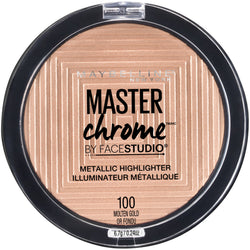 Maybelline Facestudio Master Chrome Metallic Highlighter Makeup, Molten Gold, 0.24 oz.-CaribOnline