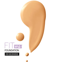Maybelline Fit Me Dewy + Smooth Liquid Foundation Makeup with SPF 18, Golden Beige, 1 fl. oz.-CaribOnline