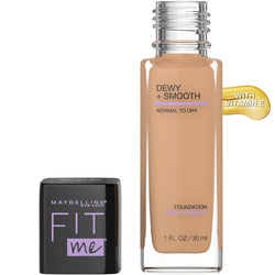 Maybelline Fit Me Dewy + Smooth Liquid Foundation Makeup with SPF 18, Medium Buff, 1 fl. oz.-CaribOnline
