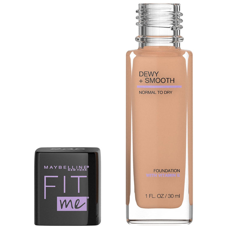 Maybelline Fit Me Dewy + Smooth Liquid Foundation Makeup with SPF 18, Pure Beige, 1 fl. oz.-CaribOnline