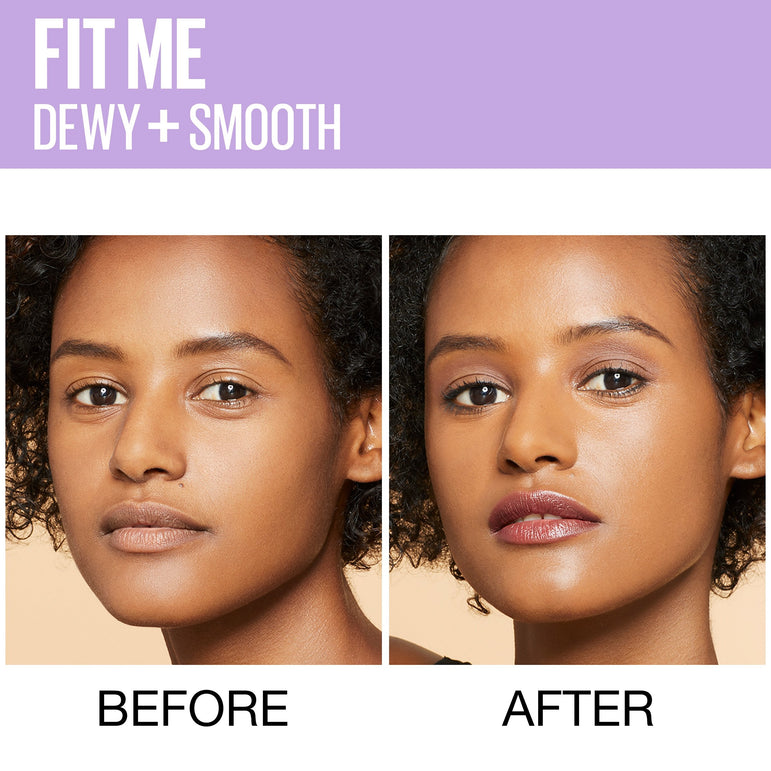 Maybelline Fit Me Dewy + Smooth Liquid Foundation Makeup with SPF 18, Soft Honey, 1 fl. oz.-CaribOnline