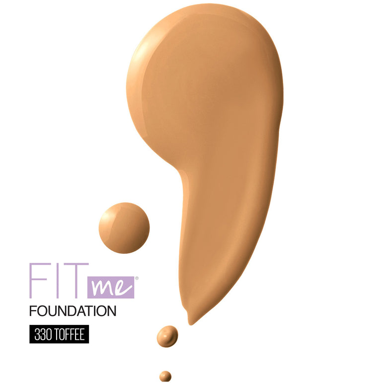 Maybelline Fit Me Dewy + Smooth Liquid Foundation Makeup with SPF 18, Toffee, 1 fl. oz.-CaribOnline