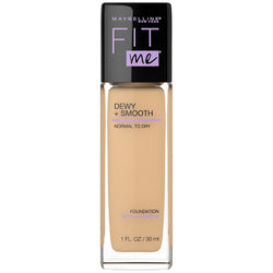 Maybelline Fit Me Dewy + Smooth Liquid Foundation Makeup with SPF 18, Warm Nude, 1 fl. oz.-CaribOnline