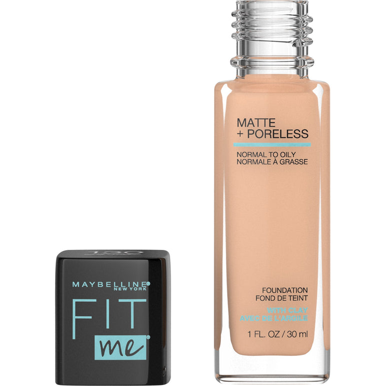 Maybelline Fit Me Matte + Poreless Liquid Foundation Makeup, Buff Beige, 1 fl. oz.-CaribOnline