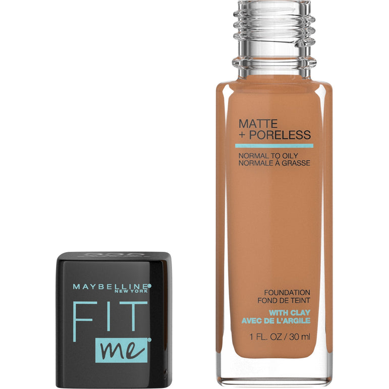 Maybelline Fit Me Matte + Poreless Liquid Foundation Makeup, Classic Tan, 1 fl. oz.-CaribOnline