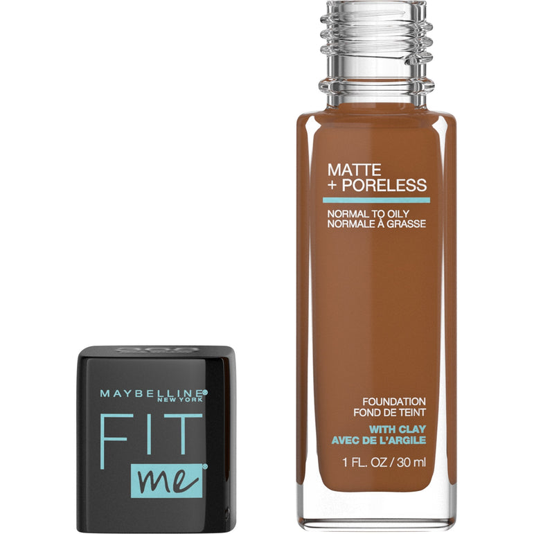 Maybelline Fit Me Matte + Poreless Liquid Foundation Makeup, Deep Golden, 1 fl. oz.-CaribOnline