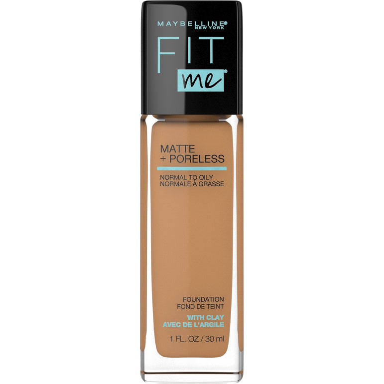 Maybelline Fit Me Matte + Poreless Liquid Foundation Makeup, Golden Caramel, 1 fl. oz.-CaribOnline