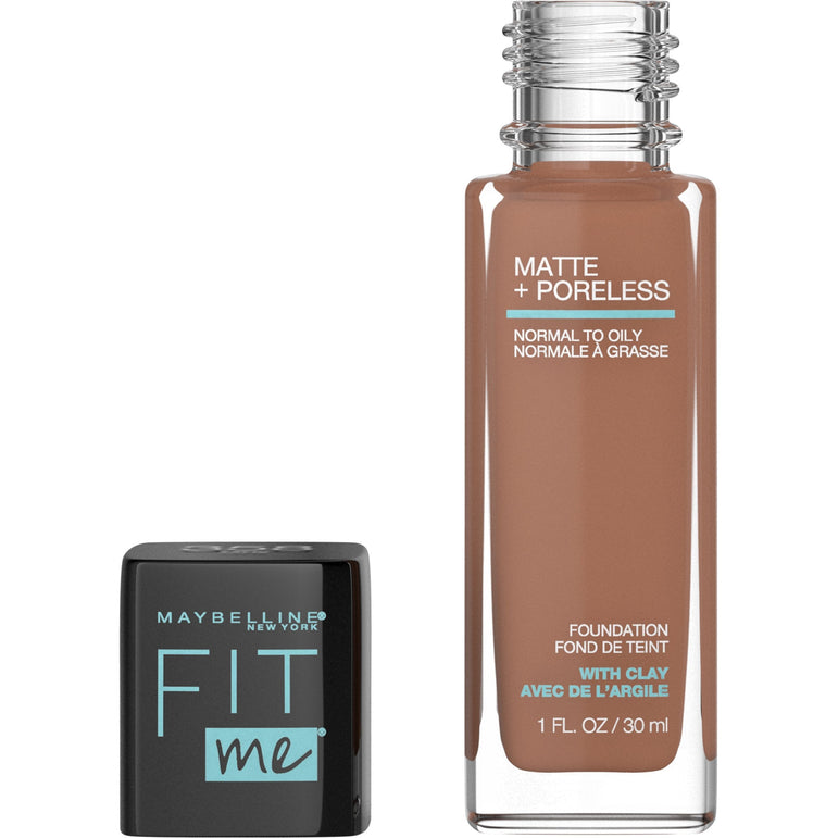 Maybelline Fit Me Matte + Poreless Liquid Foundation Makeup, Latte, 1 fl. oz.-CaribOnline