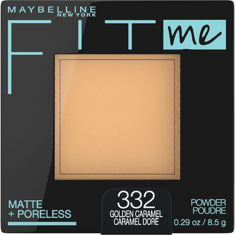 Maybelline Fit Me Matte + Poreless Pressed Face Powder Makeup, Golden Caramel, 0.29 oz.-CaribOnline