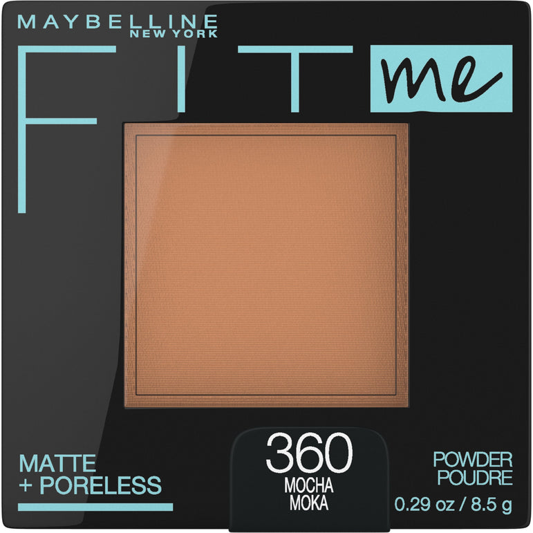 Maybelline Fit Me Matte + Poreless Pressed Face Powder Makeup, Mocha, 0.29 oz.-CaribOnline