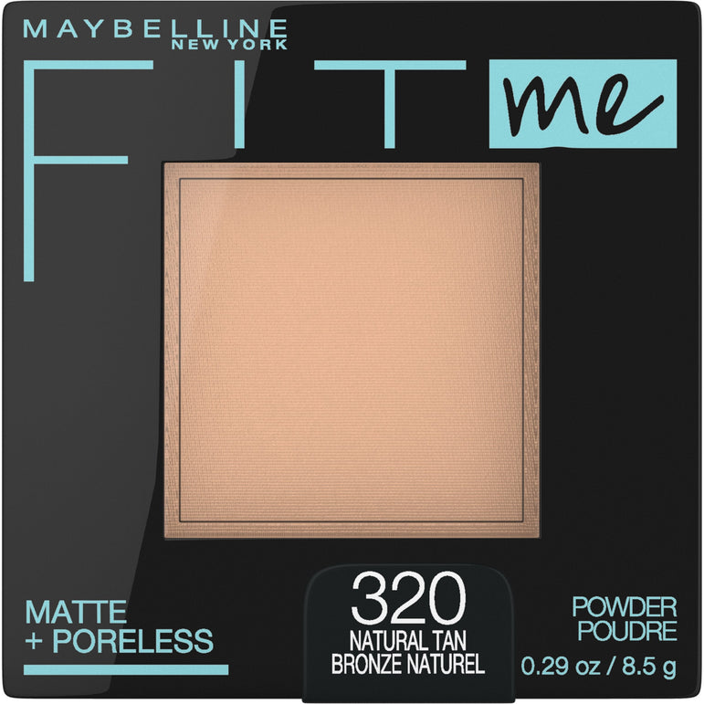 Maybelline Fit Me Matte + Poreless Pressed Face Powder Makeup, Natural Tan, 0.29 oz.-CaribOnline