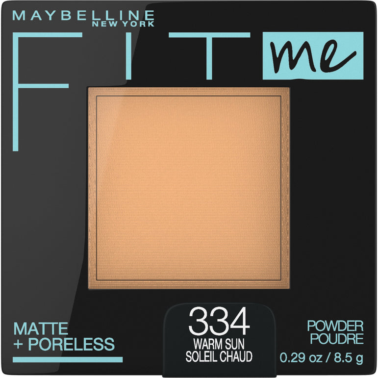 Maybelline Fit Me Matte + Poreless Pressed Face Powder Makeup, Warm Sun, 0.29 oz.-CaribOnline