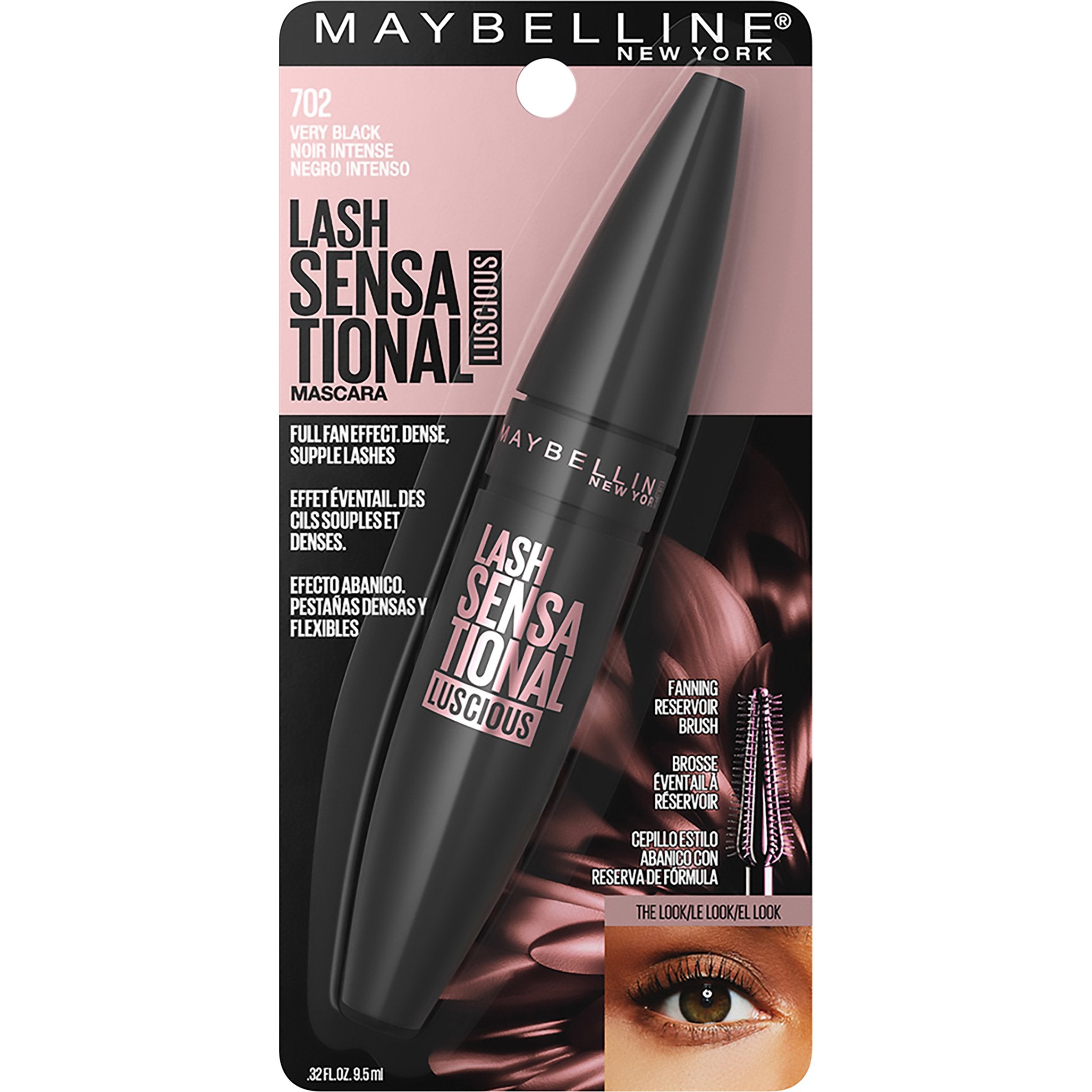 Maybelline Lash Sensational Luscious Washable Mascara, Very Black, 0.32 fl. oz.-CaribOnline
