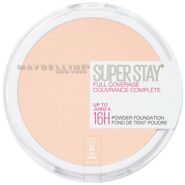 Maybelline Super Stay Full Coverage Powder Foundation Makeup, Matte Finish, Buff Beige, 0.21 fl. oz.-CaribOnline
