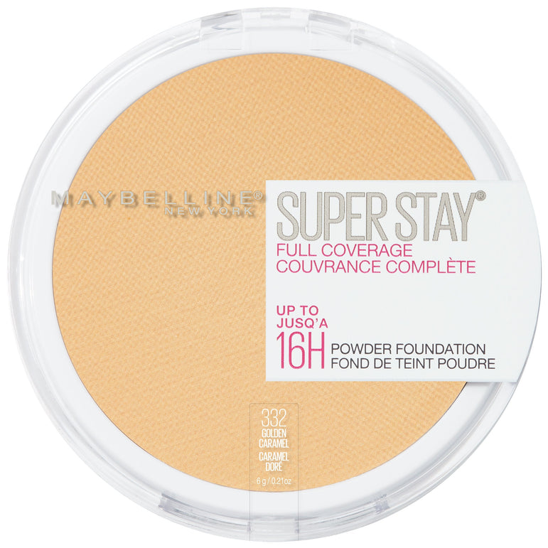Maybelline Super Stay Full Coverage Powder Foundation Makeup, Matte Finish, Golden Caramel, 0.21 fl. oz.-CaribOnline