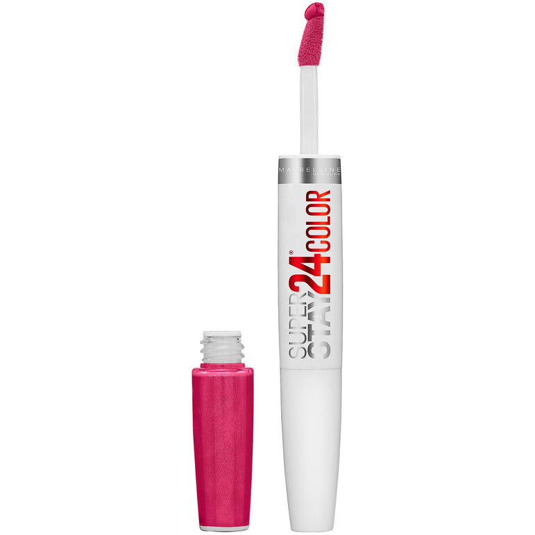 Maybelline SuperStay 24 2-Step Liquid Lipstick Makeup, 24/7 Fuchsia, 1 kit-CaribOnline