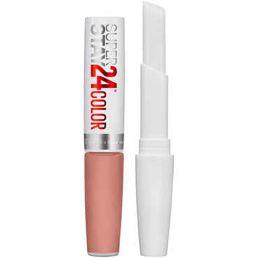 Maybelline SuperStay 24 2-Step Liquid Lipstick Makeup, Absolute Taupe, 1 kit-CaribOnline