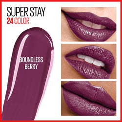 Maybelline SuperStay 24 2-Step Liquid Lipstick Makeup, Boundless Berry, 1 kit-CaribOnline