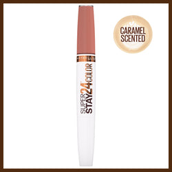 caramel 24® crush liquid 2-step lipstick edition Superstay makeup, coffee
