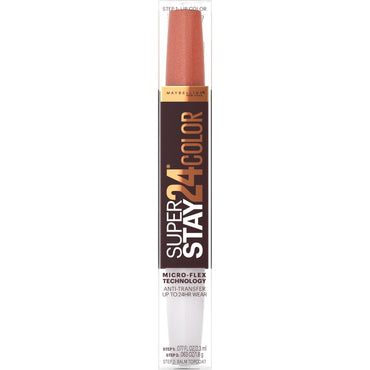 Maybelline SuperStay 24 2-Step Liquid Lipstick Makeup, Coffee Edition, Hushed Hazelnut, 0.077 fl. oz.-CaribOnline