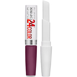 Maybelline SuperStay 24 2-Step Liquid Lipstick Makeup, Extreme Aubergine, 1 kit-CaribOnline