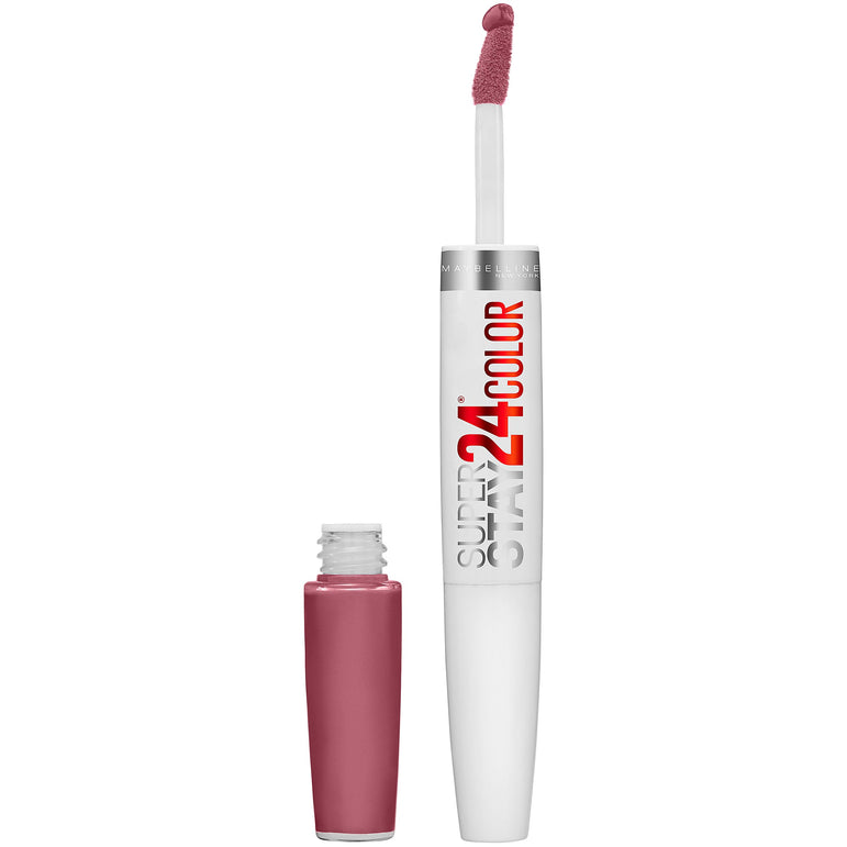 Maybelline SuperStay 24 2-Step Liquid Lipstick Makeup, Firmly Mauve, 1 kit-CaribOnline