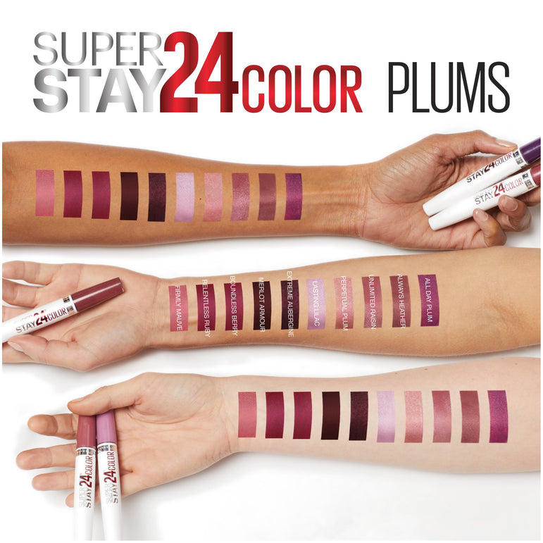 Superstay 24® 2-step liquid lipstick makeup merlot armour